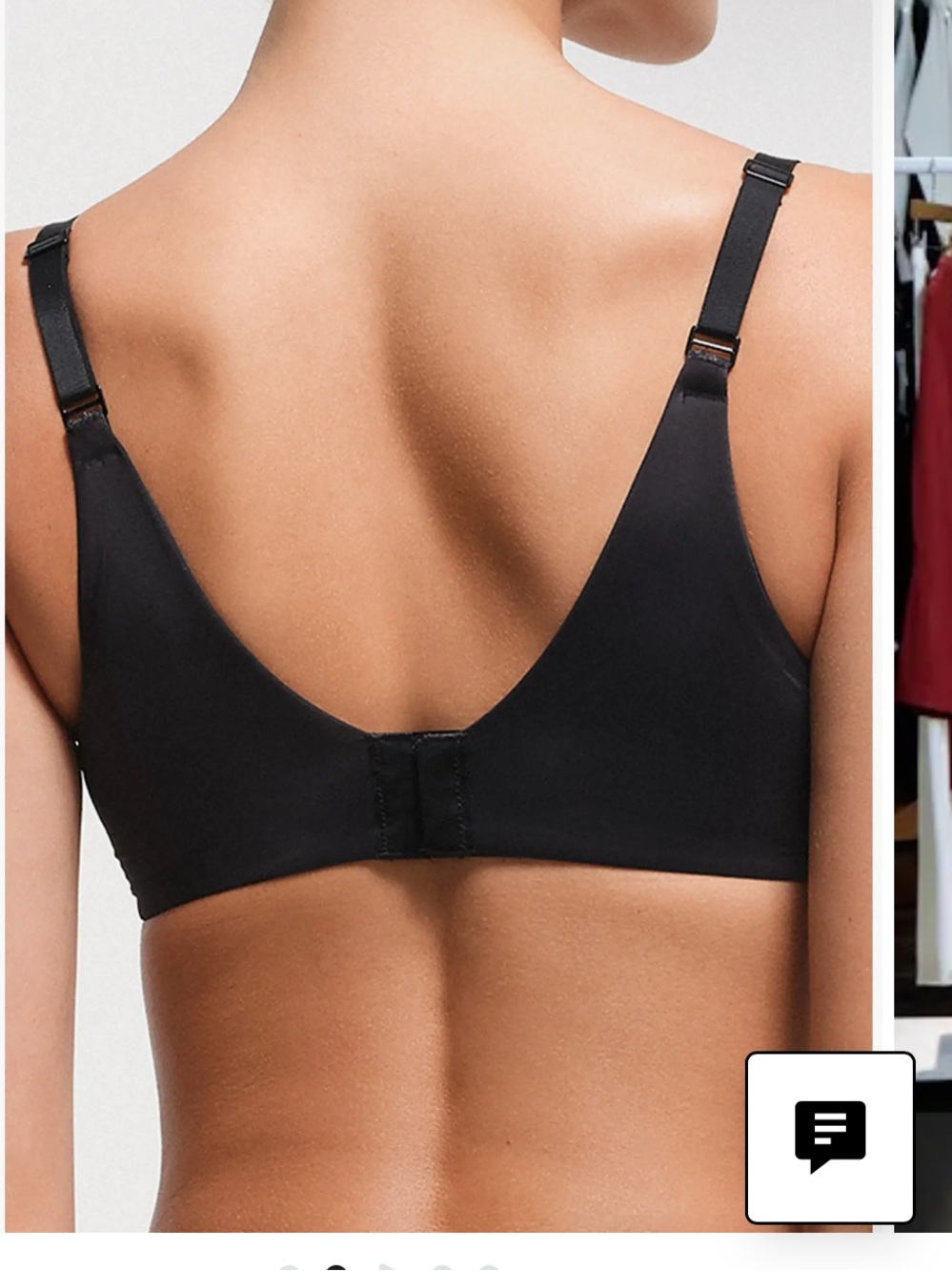 SKIMS Black Seamless Molded T-Shirt Bra - Picture 7 of 7